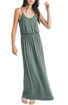 Lush Knit Maxi Dress In Duck Green