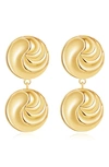 Luv Aj The Leila Drop Earrings In Gold