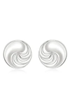 Luv Aj The Leila Stud Earrings In Silver