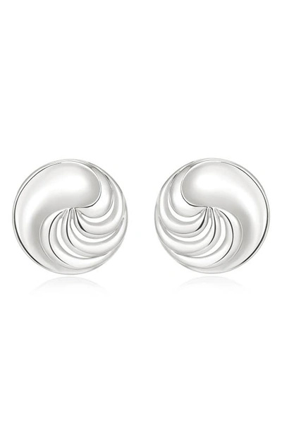 Luv Aj The Leila Stud Earrings In Silver