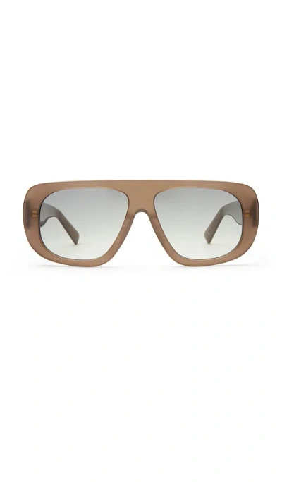 Luv Lou The Dionne Sunglasses In Mushroom & Charcoal Gradient
