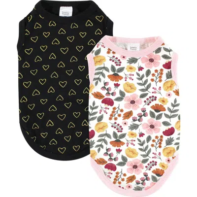 Luvable Friends Pet Dog And Cats Cotton T-shirts 2pk In Multi