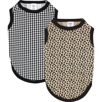 Luvable Friends Pet Dog And Cats Cotton T-shirts 2pk In Multi