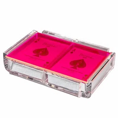 Luxe Dominoes La Pinta Card Deck In Neon Pink