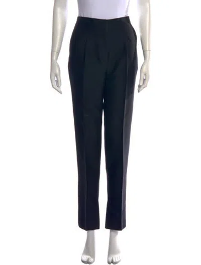 Pre-owned Lvir Wool Straight Leg Pants In Black/blue