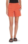 Lyssé Amanda Stretch Twill Shorts In Vibrant Apricot