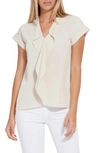 Lyssé Aurelia Ruffle Top In Oat