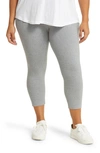 Lyssé Crop Leggings In Grey Melnage