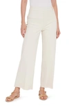 Lyssé Erin High Waist Ankle Wide Leg Jeans In Oat