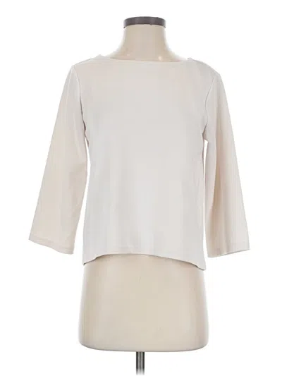 Pre-owned M Magaschoni 3/4 Sleeve T-shirt In Ivory