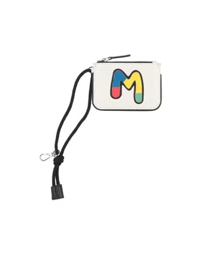 M Missoni Woman Coin Purse Cream Size - Textile Fibers In White