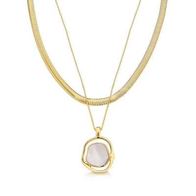 M. Dolores Soleil Baby Necklace Mother Of Pearl In Not Applicable