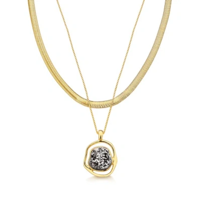 M. Dolores Soleil Baby Necklace Platinum Druzy In Not Applicable