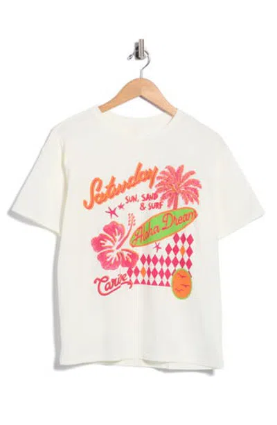 Maaji Azalea Cotton Graphic Cover-up T-shirt In White