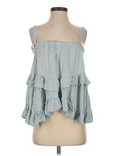 Pre-owned Mable Sleeveless Blouse In Blue