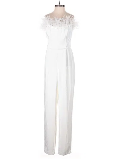 Pre-owned Mac Duggal Jumpsuit In White