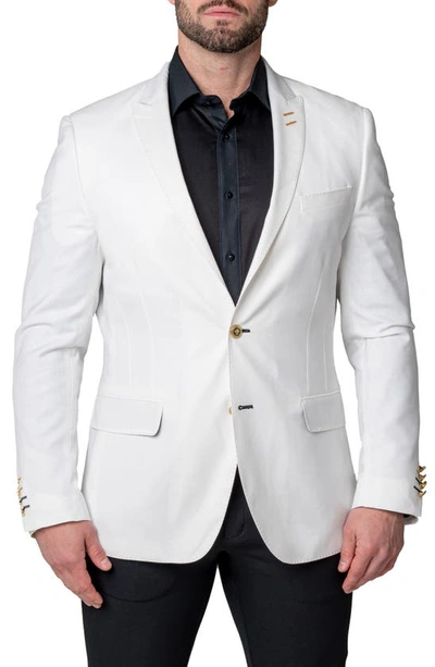 Maceoo Descartes Classic White Sport Coat