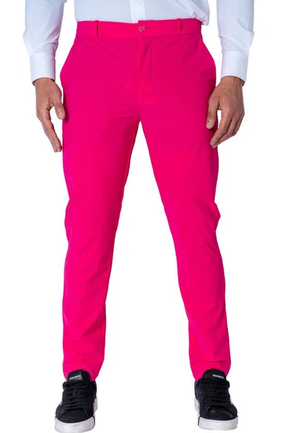 Maceoo Slim Fit Pants In Pink