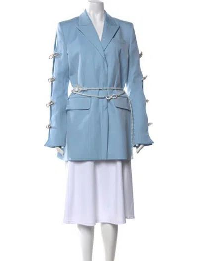 Pre-owned Mach&mach Wool Long Dress W/ Tags In Blue