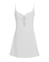 Mach & Mach Woman Mini Dress Ivory Size 10 Viscose, Polyamide, Elastane In White