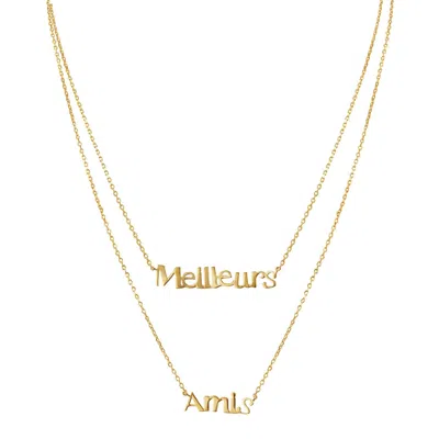 Machete Meilleurs Amis / Best Friend Necklace In Gold