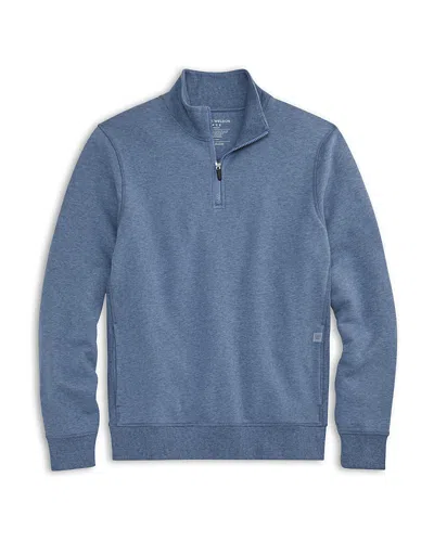 Mack Weldon Ace Relaxed Fit Quarter Zip Sweater In Blue