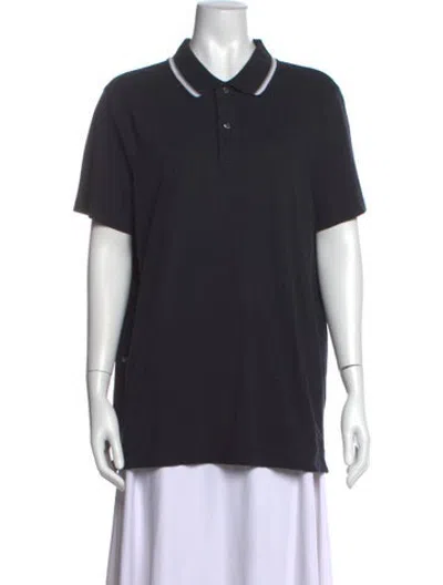 Pre-owned Mack Weldon Collar Short Sleeve Polo Shirt In Blue/neutrals