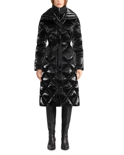 Mackage Izumi-glonr 2-in-1 Quilted Down Coat With Removable Bib In Black