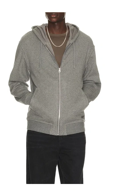 Mackage Ledger Hoodie In Light Grey Mix & Cream