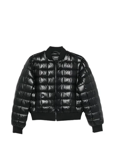Mackage Quilted Bomber Jacket In Black