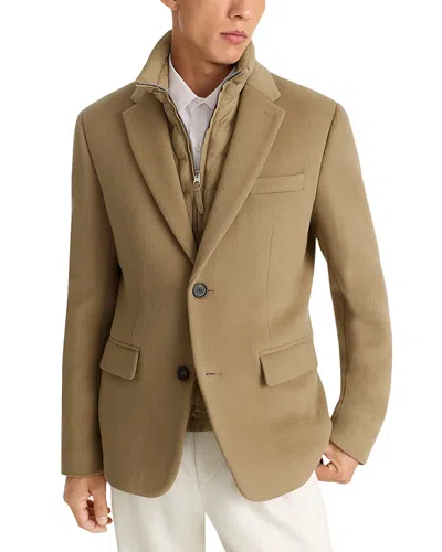 Mackage Sutton Wool Coat & Removable Down Liner In Brown