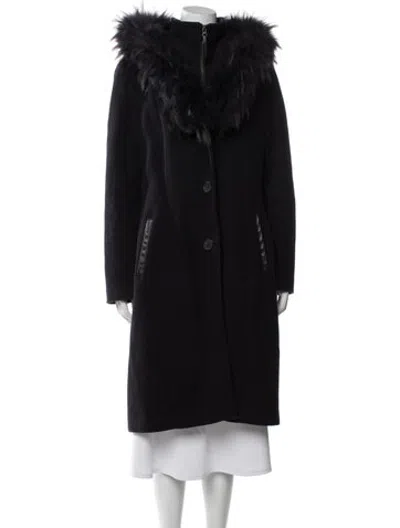 Pre-owned Mackage Wool Parka In Black