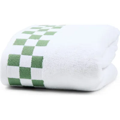 Mackenzie-childs Mackenzie Childs Rose Check Bath Towel In Green