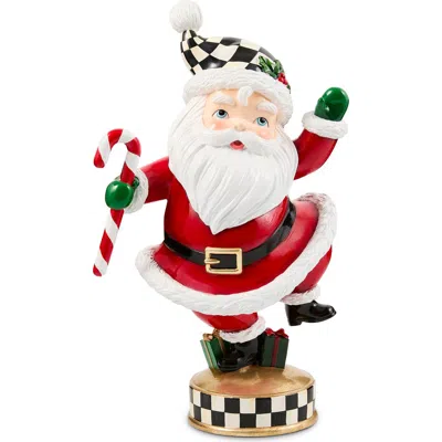Mackenzie-childs Mackenzie Childs Twinkly Toes Santa Figurine In Red