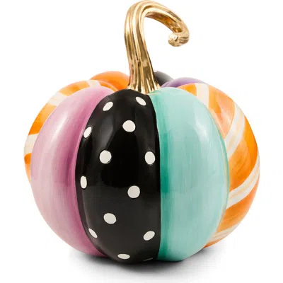 Mackenzie-childs Mackenzie Childs Whimsy Patchwork Medium Pumpkin In Multi