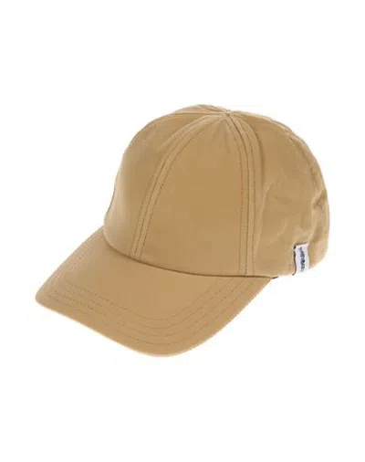 Mackintosh Tipping Baseball Cap Man Hat Beige Size L/xl Cotton In Brown