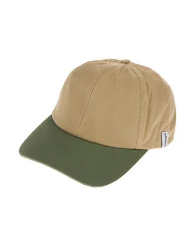 Mackintosh Tipping Baseball Cap Man Hat Beige Size L/xl Cotton In Green