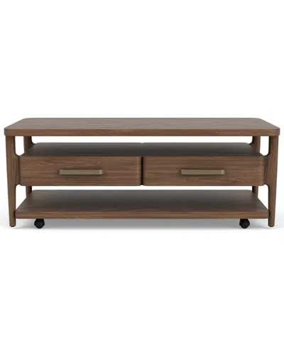 Macy's Amelie 48" Wood Modern Coffee Table In Brown