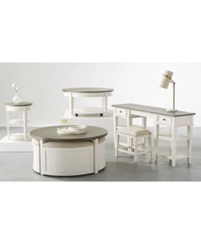 Macy's Dawnwood Living Room Collection In White