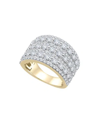 Macy's Diamond (3 Ct. T.w.) Ring In 14k White Gold In 14k Yellow Gold