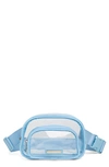 Madden Girl Clear Vinyl Dome Belt Bag In Light. Blue