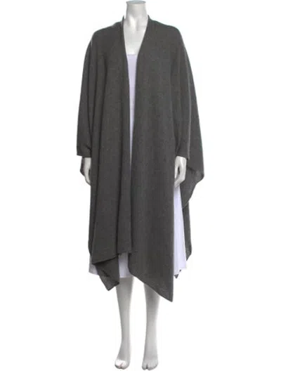 Pre-owned Madeleine Thompson Cashmere Open Front Sweater In Grey