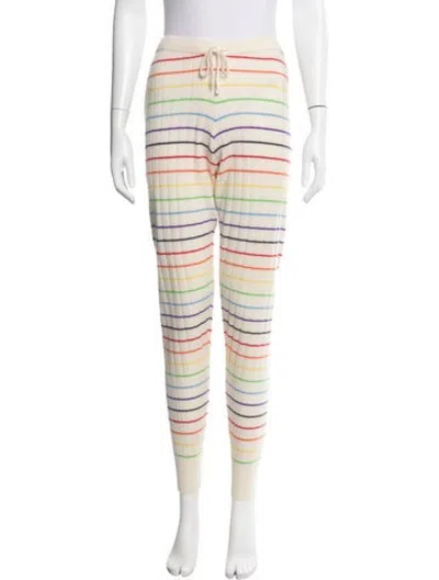 Pre-owned Madeleine Thompson Cashmere Printed Pajamas In Neutrals