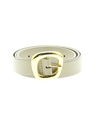 Pre-owned Madewell Belt In Ivory