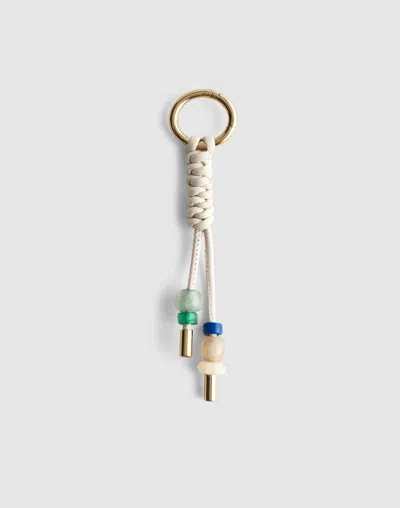 Madewell Braided Leather Bag Charm In White