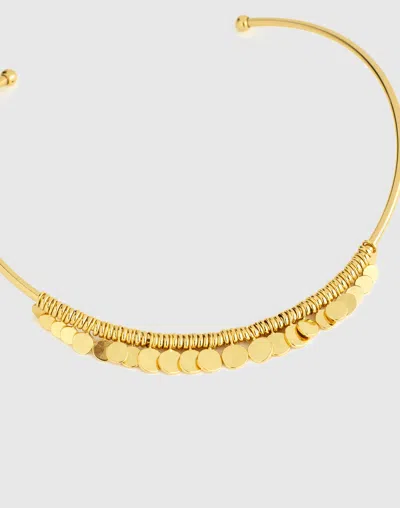 Madewell Coin Cluster Wire Choker Necklace In Gold