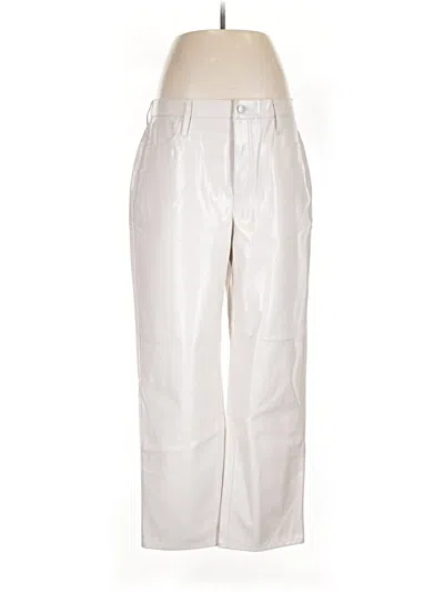 Madewell Faux Leather Pants In White