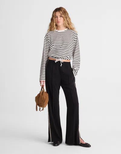 Madewell Pull-on Bootcut Track Pant In White