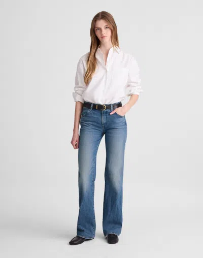 Madewell Relaxed Bootcut Jeans In Blue