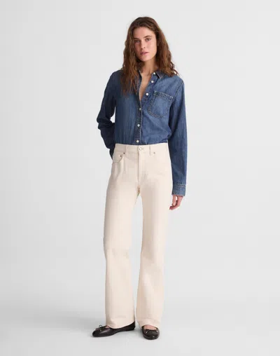 Madewell Relaxed Bootcut Jeans In Brown